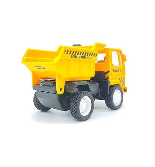 CENTY Tonka Dump Truck Toy in Pull Back Action for 3Y Yellow Colour