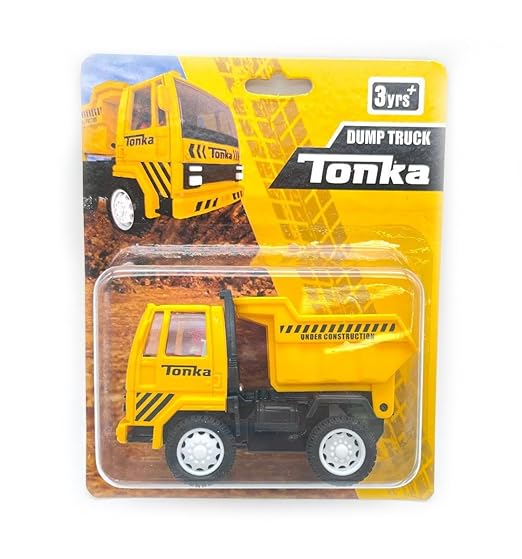 CENTY Tonka Dump Truck Toy in Pull Back Action for 3Y Yellow Colour