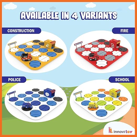 DIY Maze Track School – 34-Pc Changing Track Set for Cognitive Skill Fun