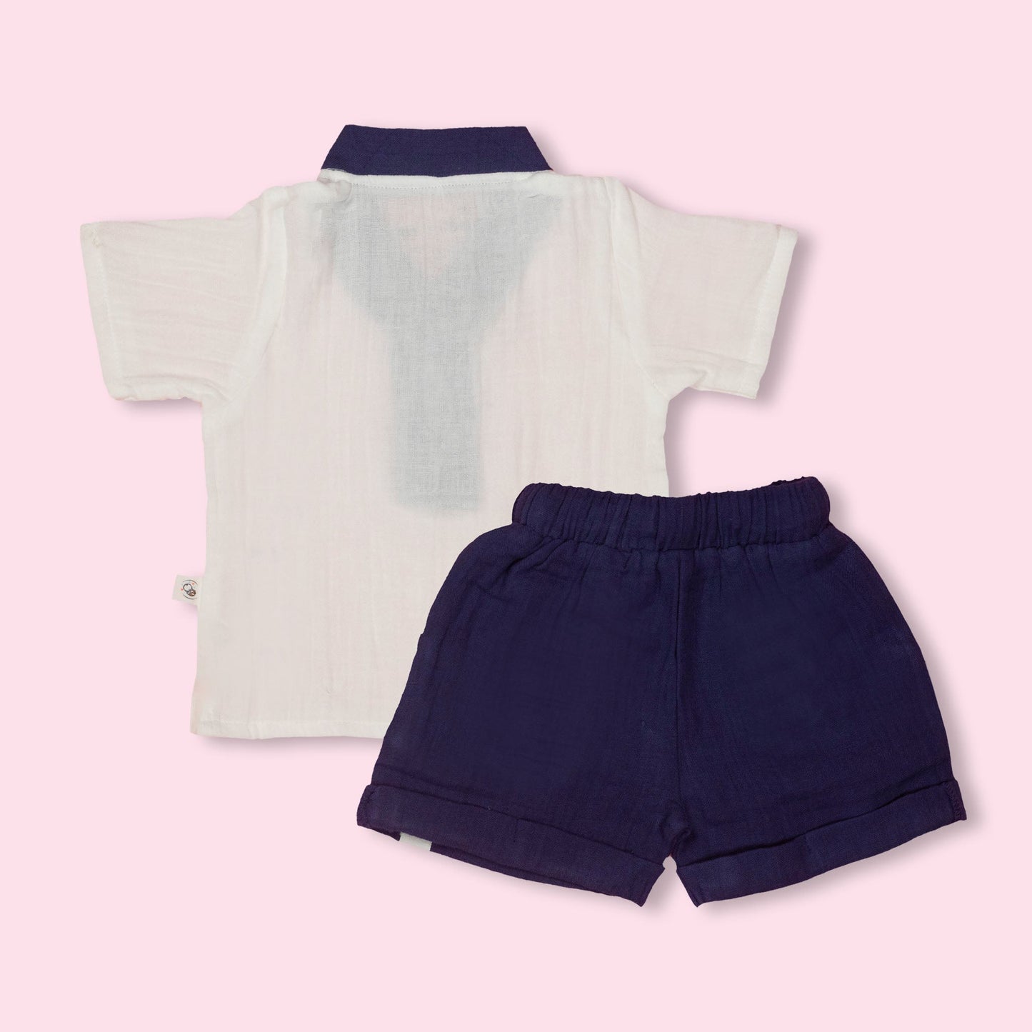 Blue Muslin Comfort Set by Tod’s Hut – Cute T-Shirt and Shorts Duo, Tailored for Bengaluru’s Sunny Seasons