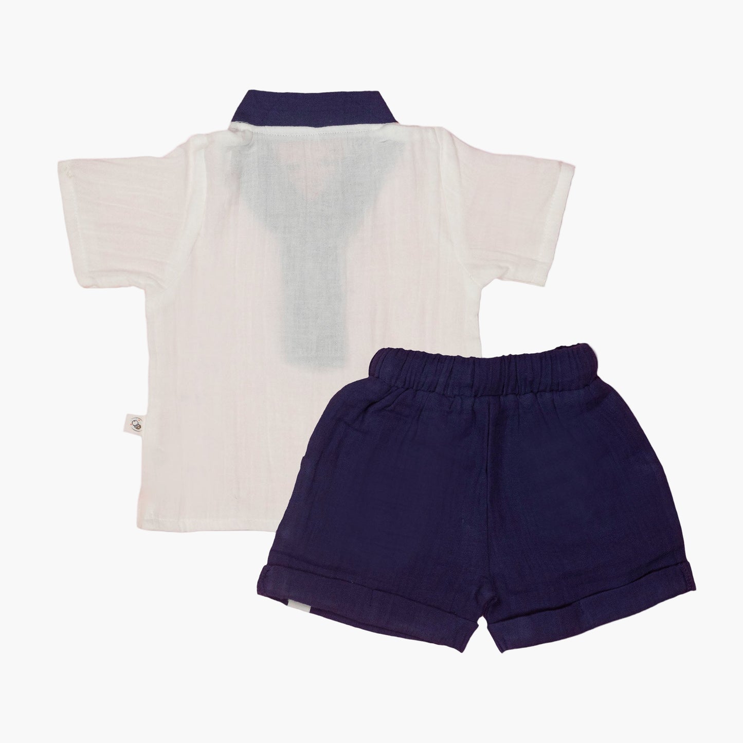 Blue Muslin Comfort Set by Tod’s Hut – Cute T-Shirt and Shorts Duo, Tailored for Bengaluru’s Sunny Seasons