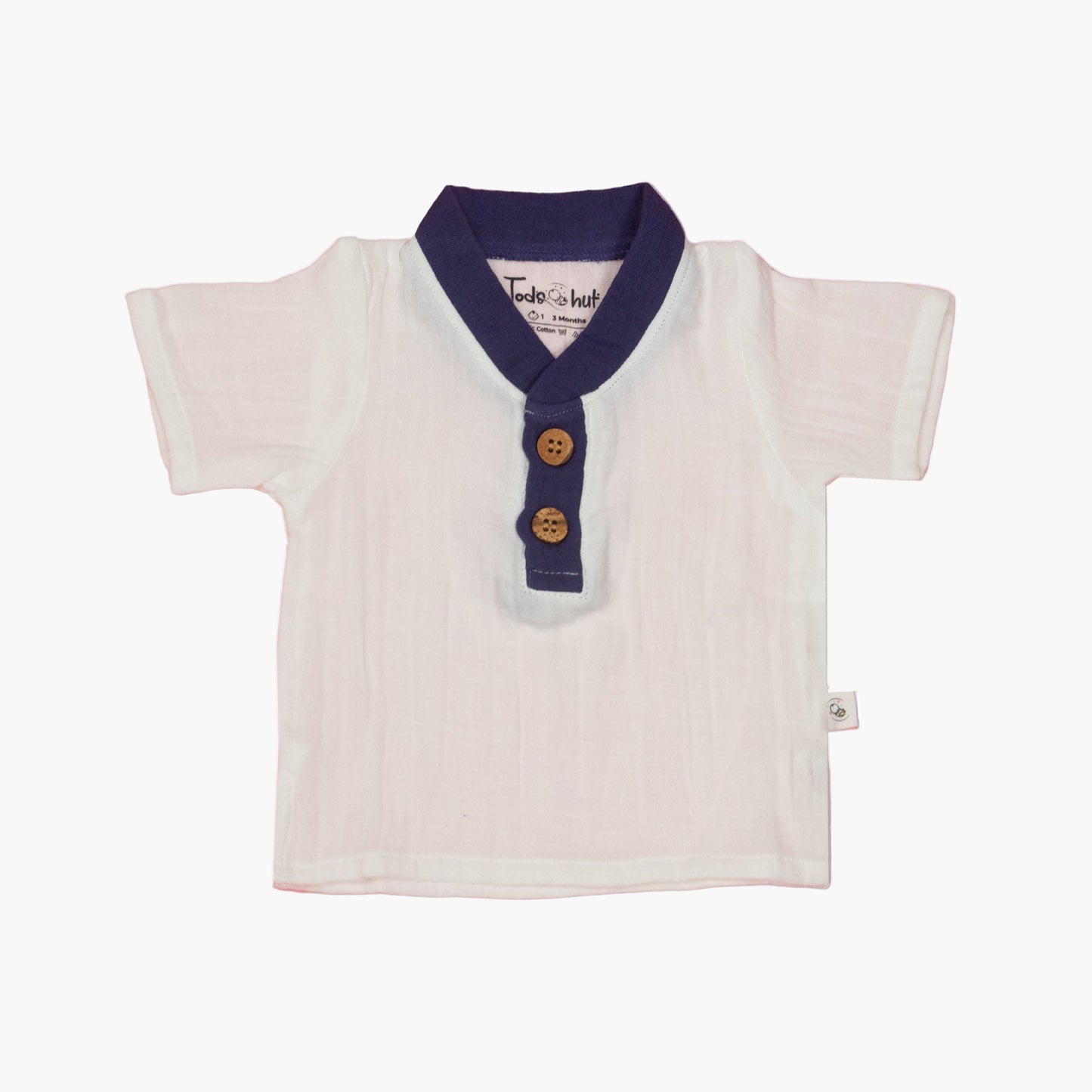 Blue Muslin Comfort Set by Tod’s Hut – Cute T-Shirt and Shorts Duo, Tailored for Bengaluru’s Sunny Seasons