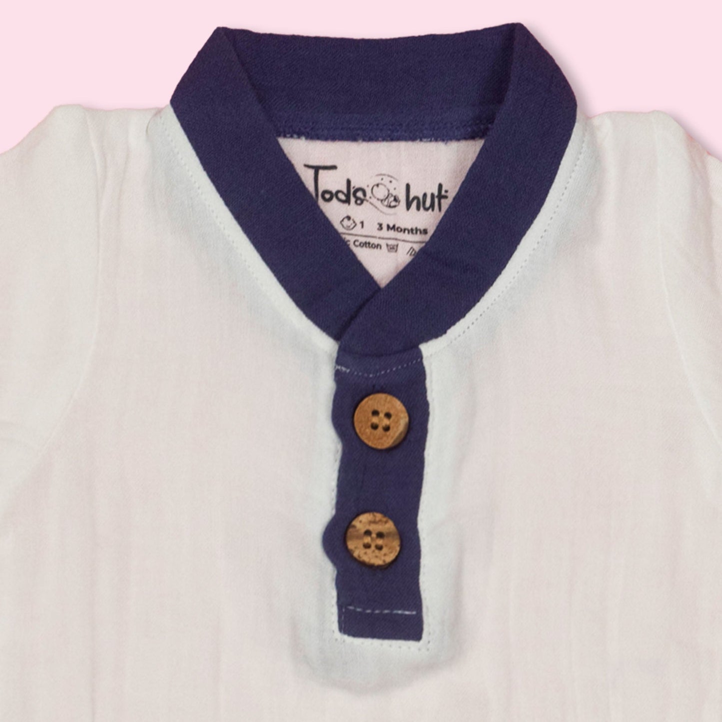 Blue Muslin Comfort Set by Tod’s Hut – Cute T-Shirt and Shorts Duo, Tailored for Bengaluru’s Sunny Seasons