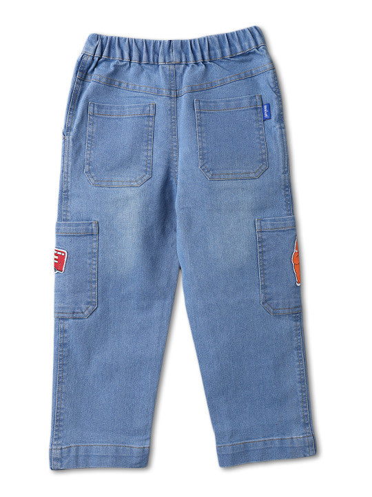 6-Pocket Drawstring Flared Jeans