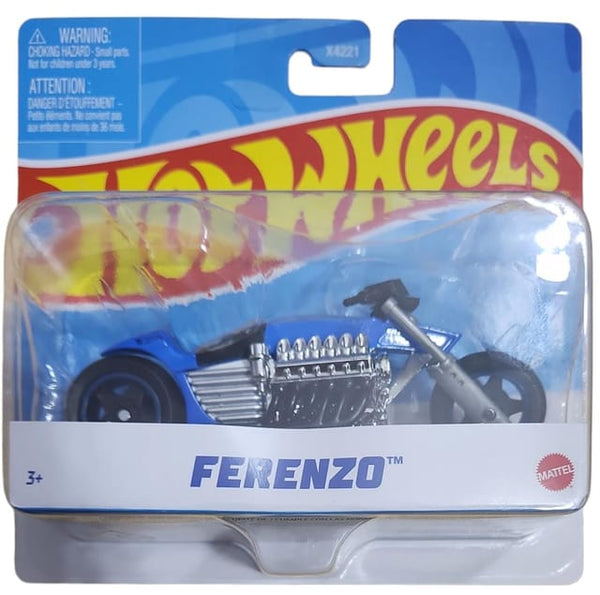 Hot Wheels Exclusive Ferenzo Bike (Blue, 5Inch)