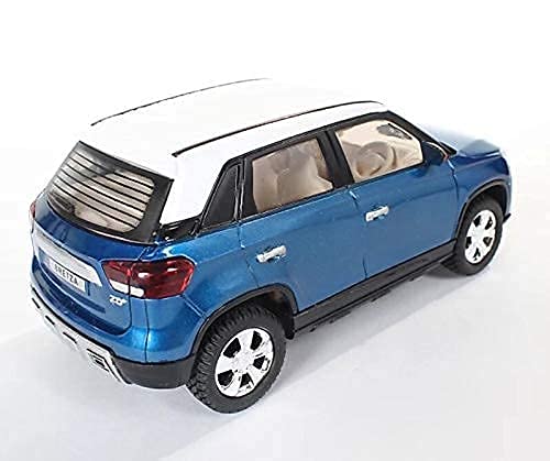 CENTY Toys Bretza Blue And White Colour Looks Like Real Car - Pull Back Action- A Made In India Product 3-12 years
