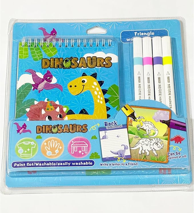 Letter Writing Set – Washable Markers, Spiral Pad & Papers for Kids