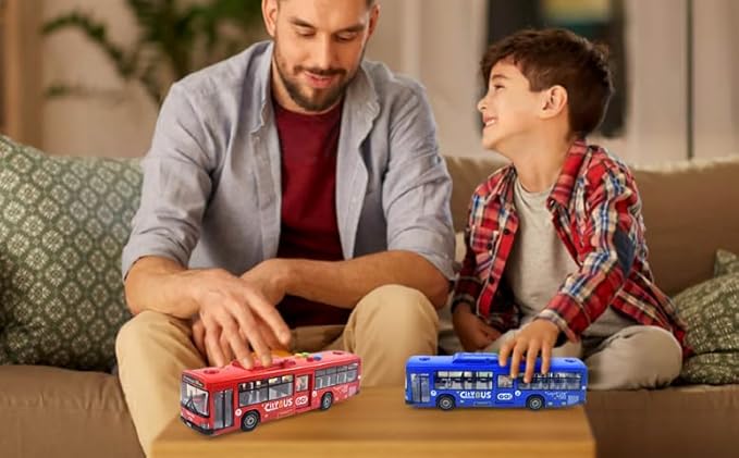 Light & Sound Play Vehicle for Kids – Fun Miniature Bus Model