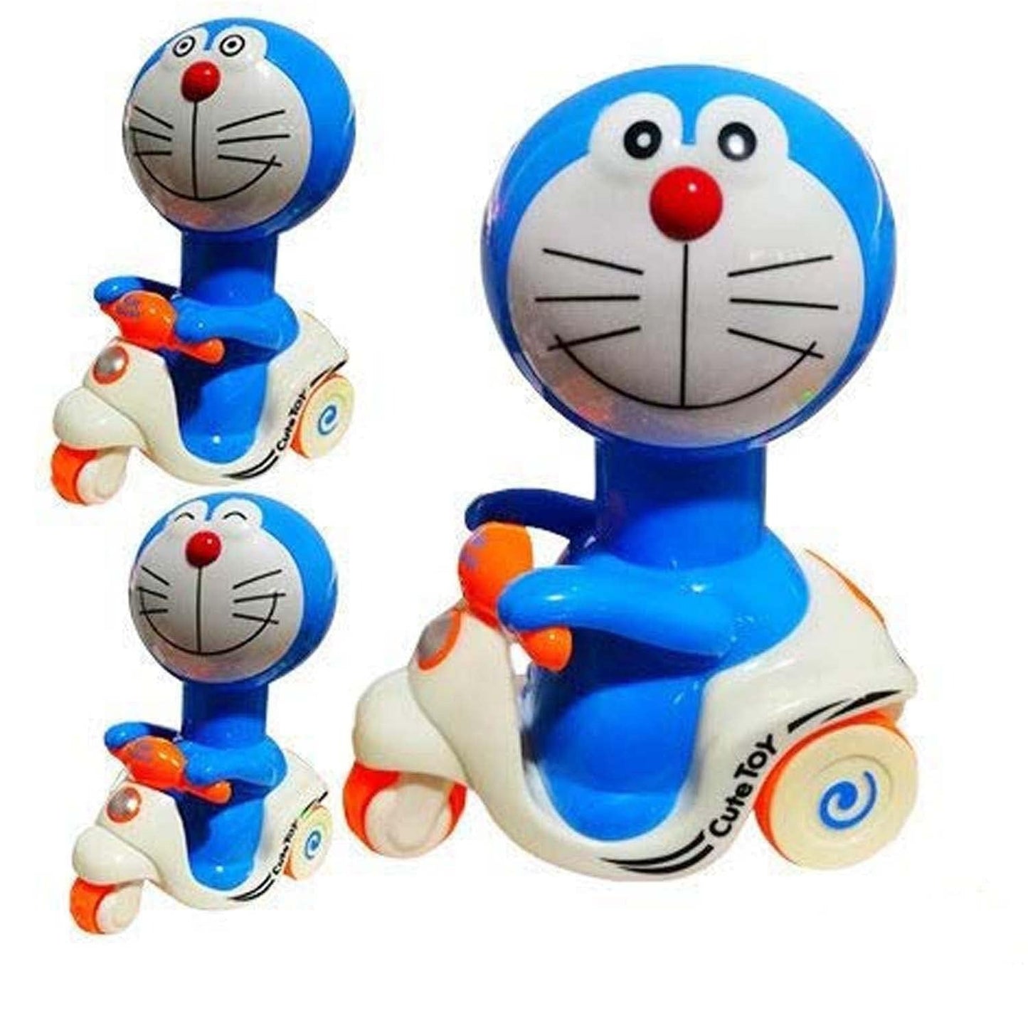 FUN PRESSURE CAR DM HK GT – Push & Go Doraemon Scooter Toy for Boys and Girls | Battery-Free Action Vehicle for Endless Fun & Learning