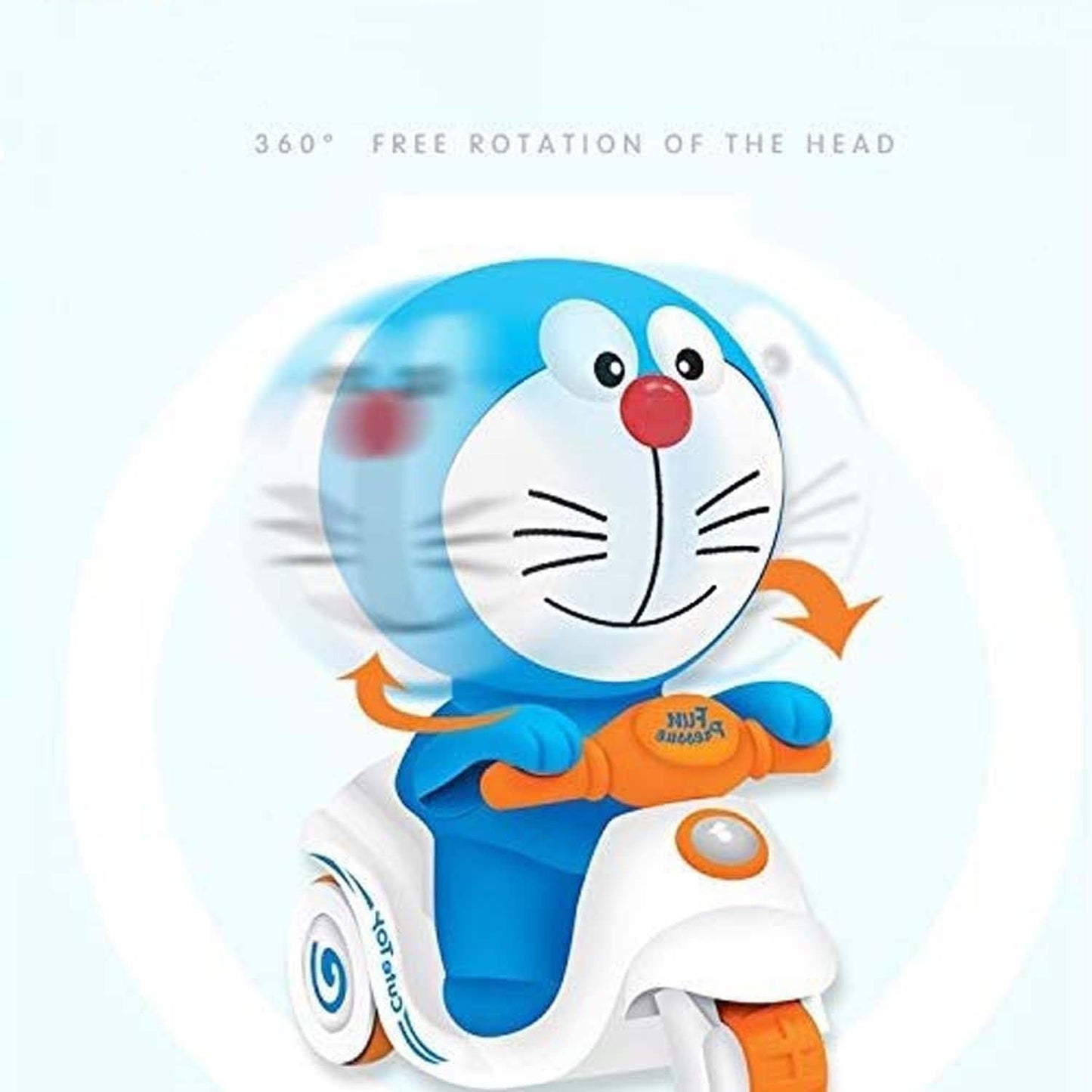 FUN PRESSURE CAR DM HK GT – Push & Go Doraemon Scooter Toy for Boys and Girls | Battery-Free Action Vehicle for Endless Fun & Learning