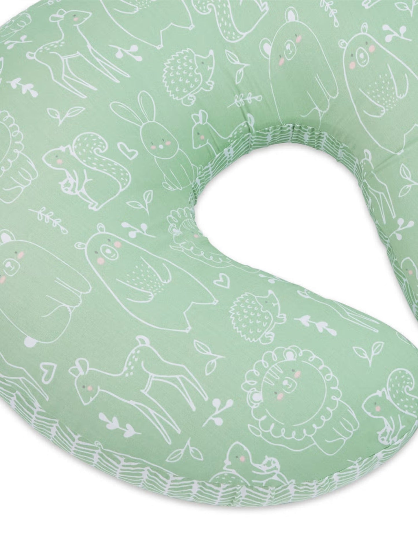 Haus & Kinder Cottage Core 100% Cotton Multipurpose Feeding & Nursing Pillow | Soft, Supportive & Breathable Comfort for Mom and Baby