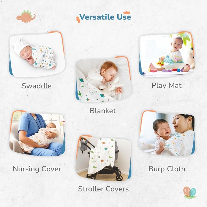 R for Rabbit Cuddlez Swaddle for Newborn Baby 100% Soft Cotton Muslin | Lightweight, Breathable & Skin-Friendly Multipurpose Swaddlers Wrap Set Combo Pack of 3