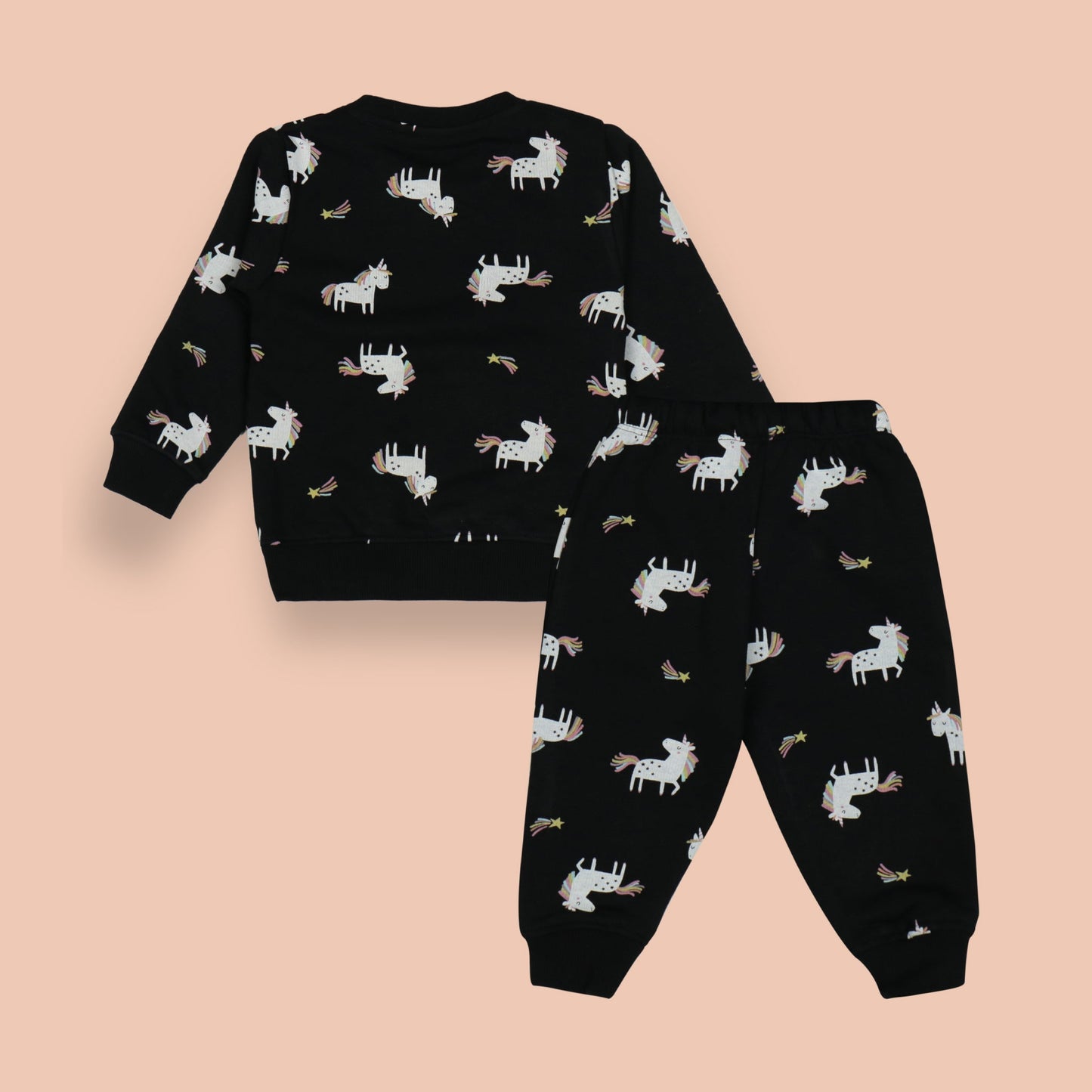 Adorable Cucumber Co-Ord Suit With Unicorn Print