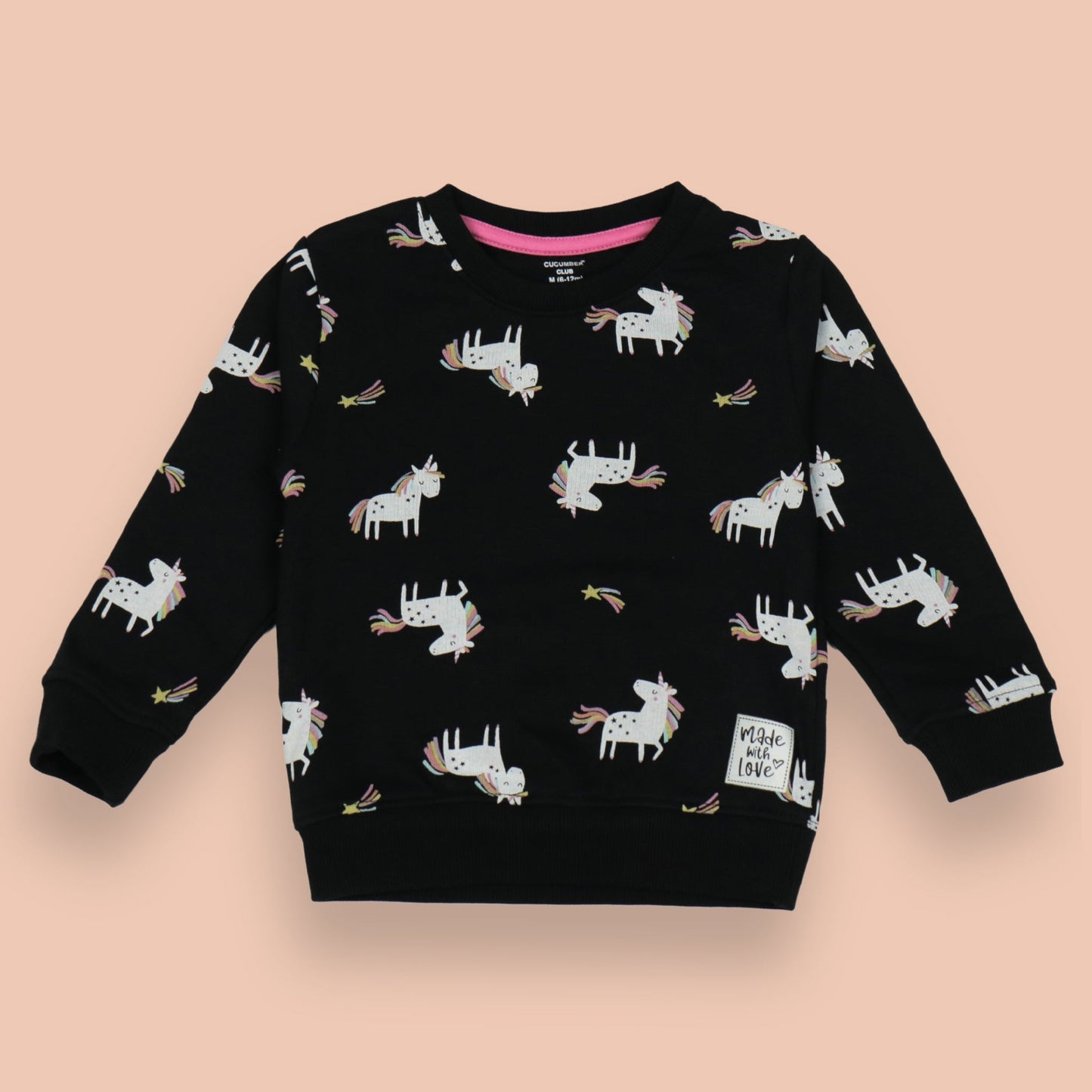 Adorable Cucumber Co-Ord Suit With Unicorn Print