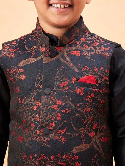 Playful Royal – Party Perfect Black Dhoti Kurta