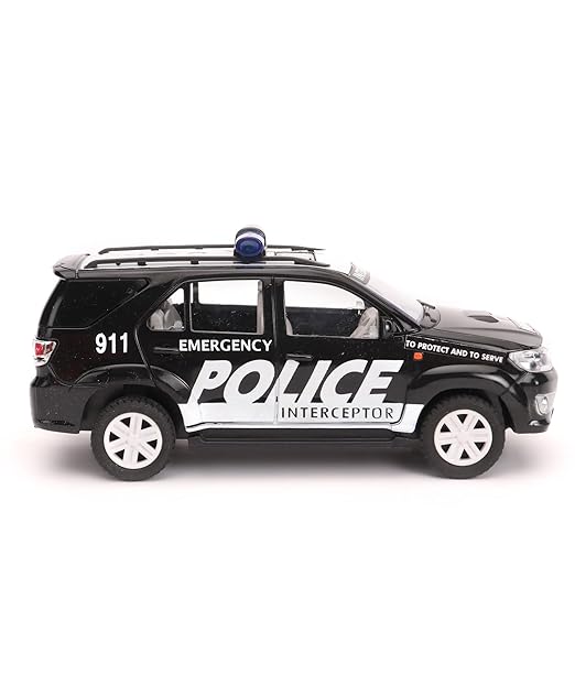 Centy Toys Plastic Police Interceptor Fortune Pull Back Car