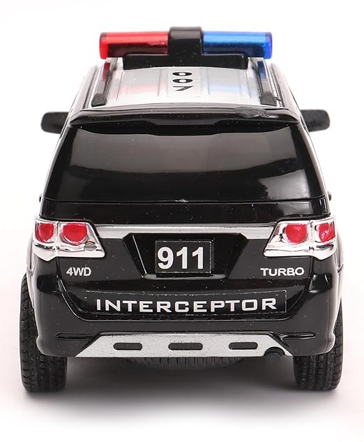 Centy Toys Plastic Police Interceptor Fortune Pull Back Car