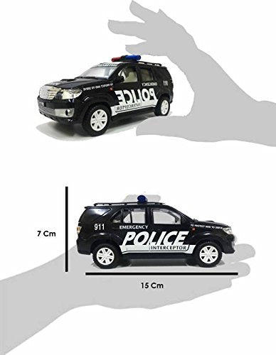 Centy Toys Plastic Police Interceptor Fortune Pull Back Car