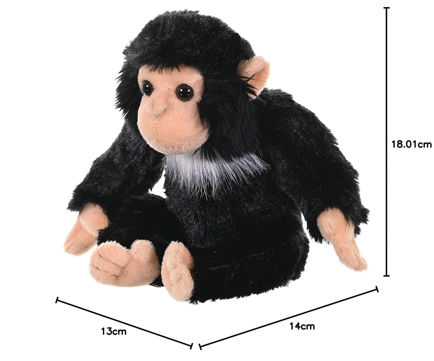 WILD REPUBLIC Cuddlekins Mini Chimp Baby Stuffed Animal Premium Plush Toy Gifts for Kids 8 Inches