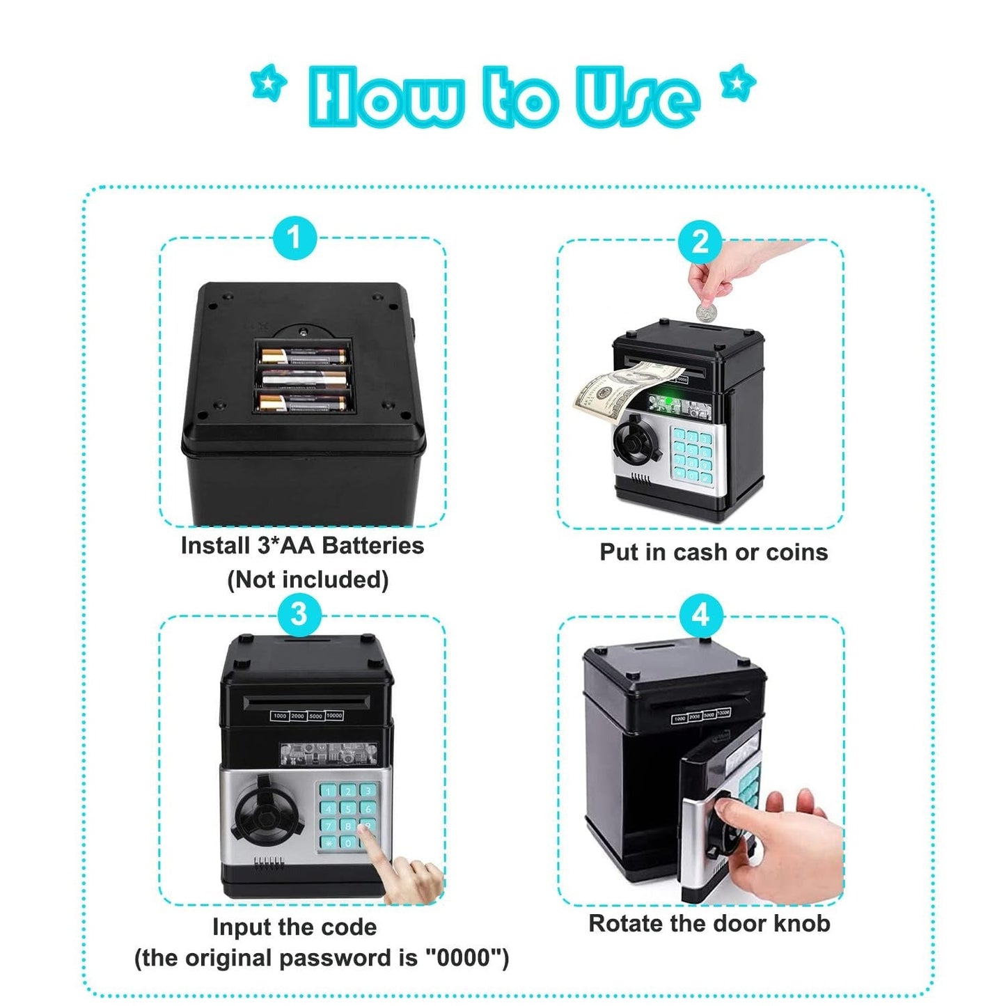 Save Smart, Save Stylish – JKL-032 YRC Piggy Bank for Kids & Adults