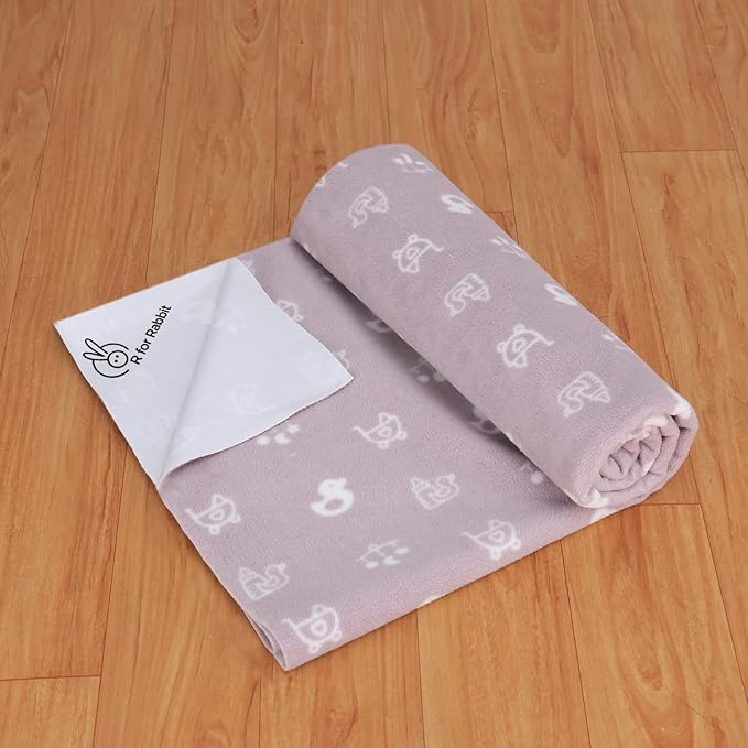 R for Rabbit Dry Nap Sheet – Super Absorbent, Leak-Proof, Ultra-Soft & Breathable | Rubber & Plastic-Free, Machine Washable, Multi-Purpose Baby Sheet