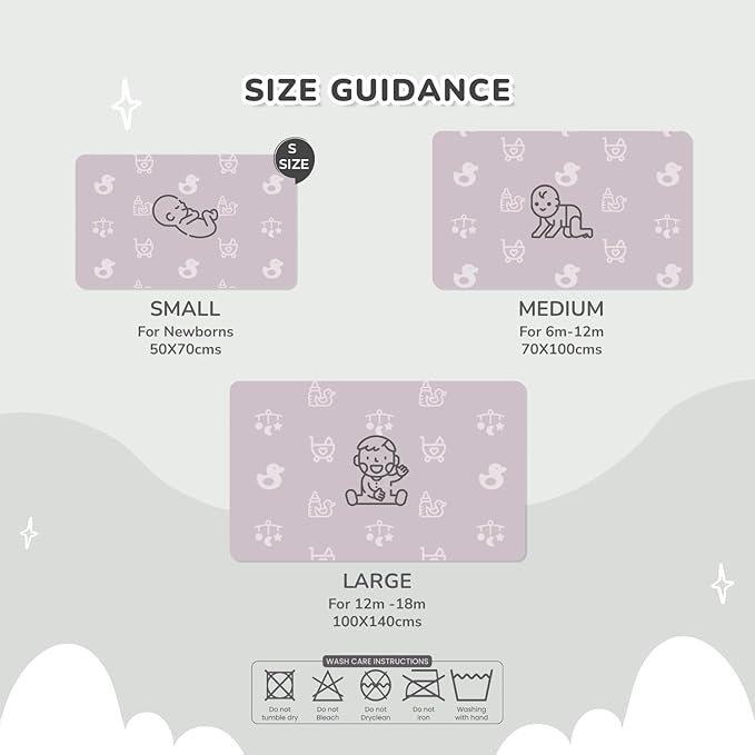 R for Rabbit Dry Nap Sheet – Ultra-Soft, Leak-Proof & Super Absorbent | Rubber & Plastic-Free, Machine Washable, Multi-Purpose Baby BeddingGrey