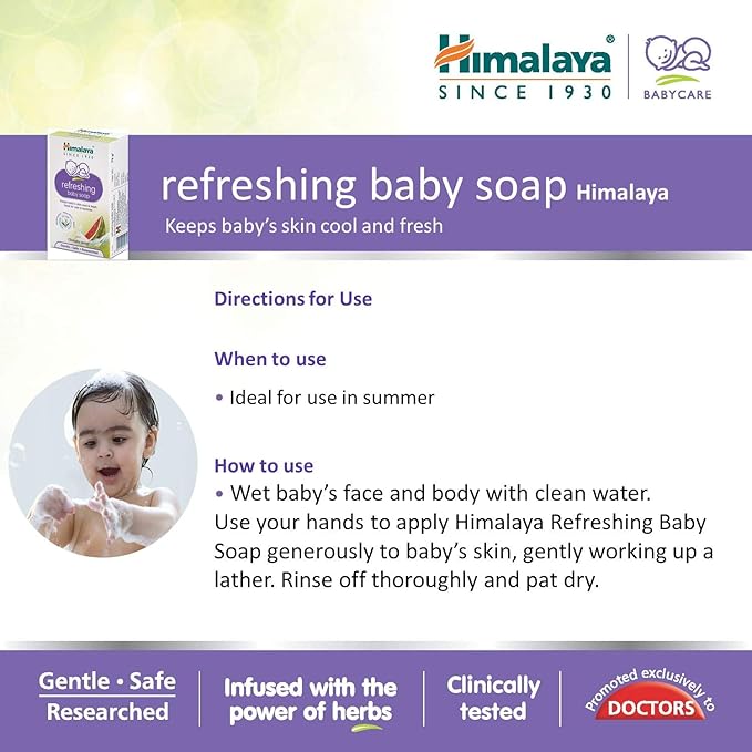 Himalaya Refreshing Baby Soap, 125g