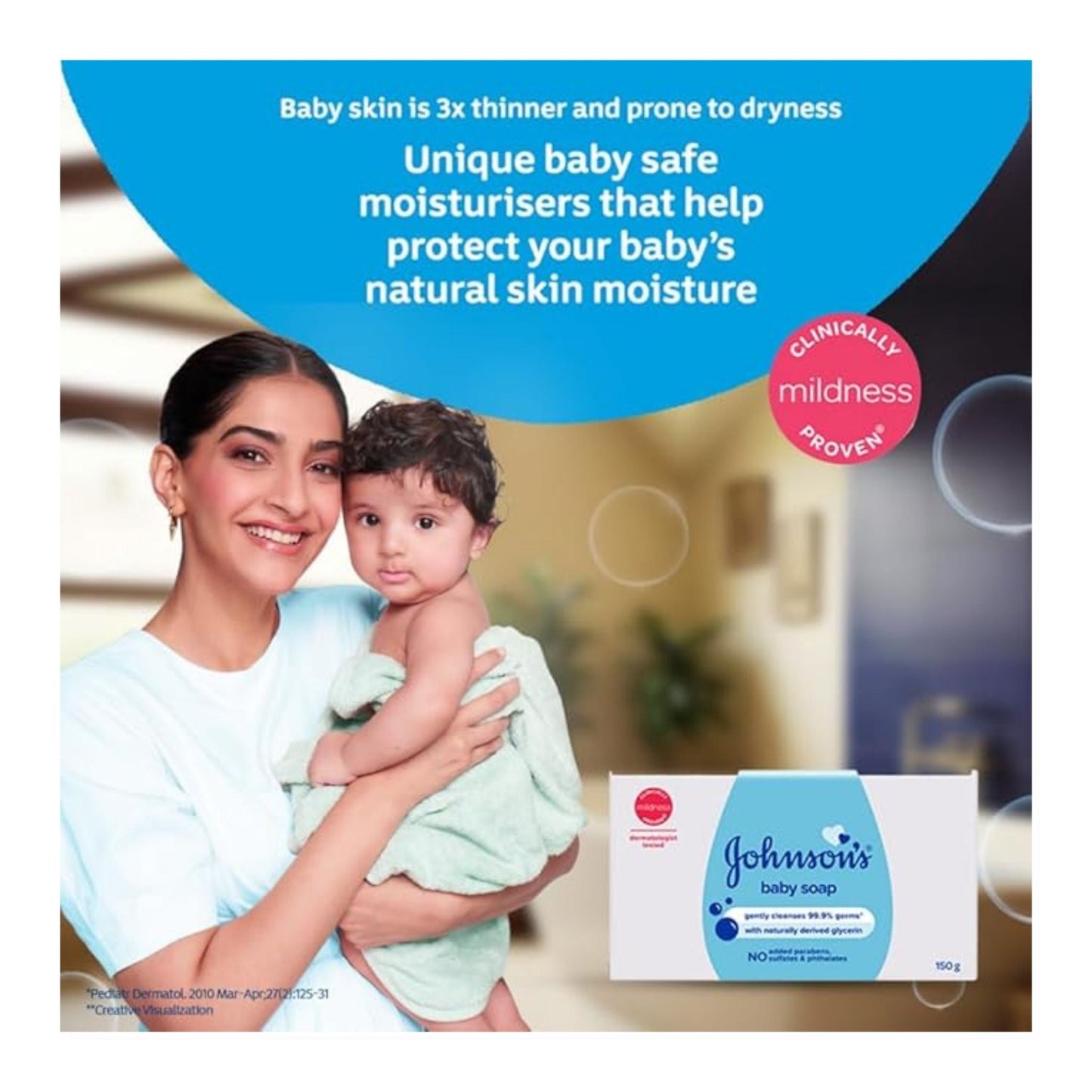 Johnson Baby Soap 100 gm (3+1)