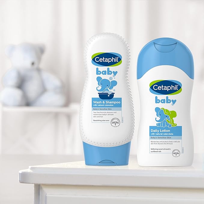 Cetaphil Baby Body Wash & Shampoo - Hypoallergenic & Gentle with Blossoms Scent, Suitable for Sensitive Skin – 400 ml