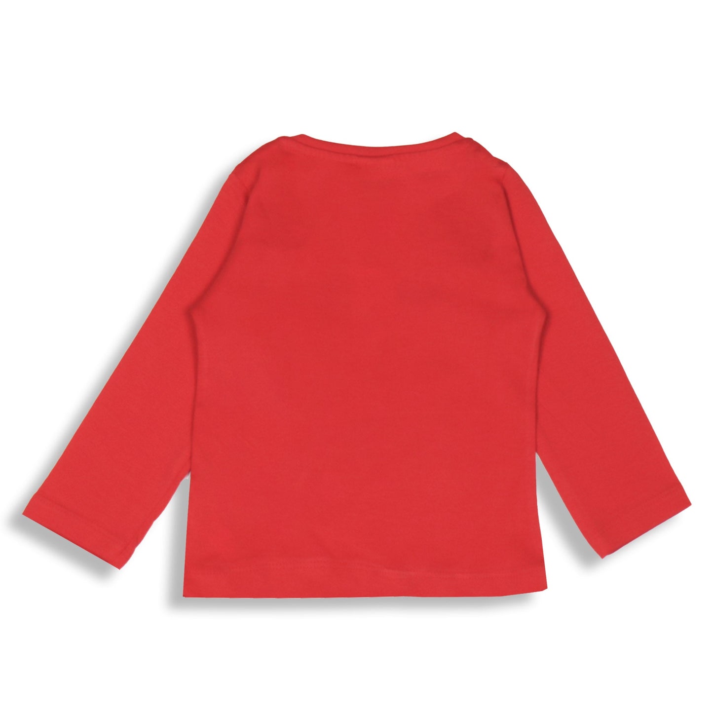 Ollypop Red 'Grandpa is my hero' Placement Print Cotton Full Sleeve T-Shirt