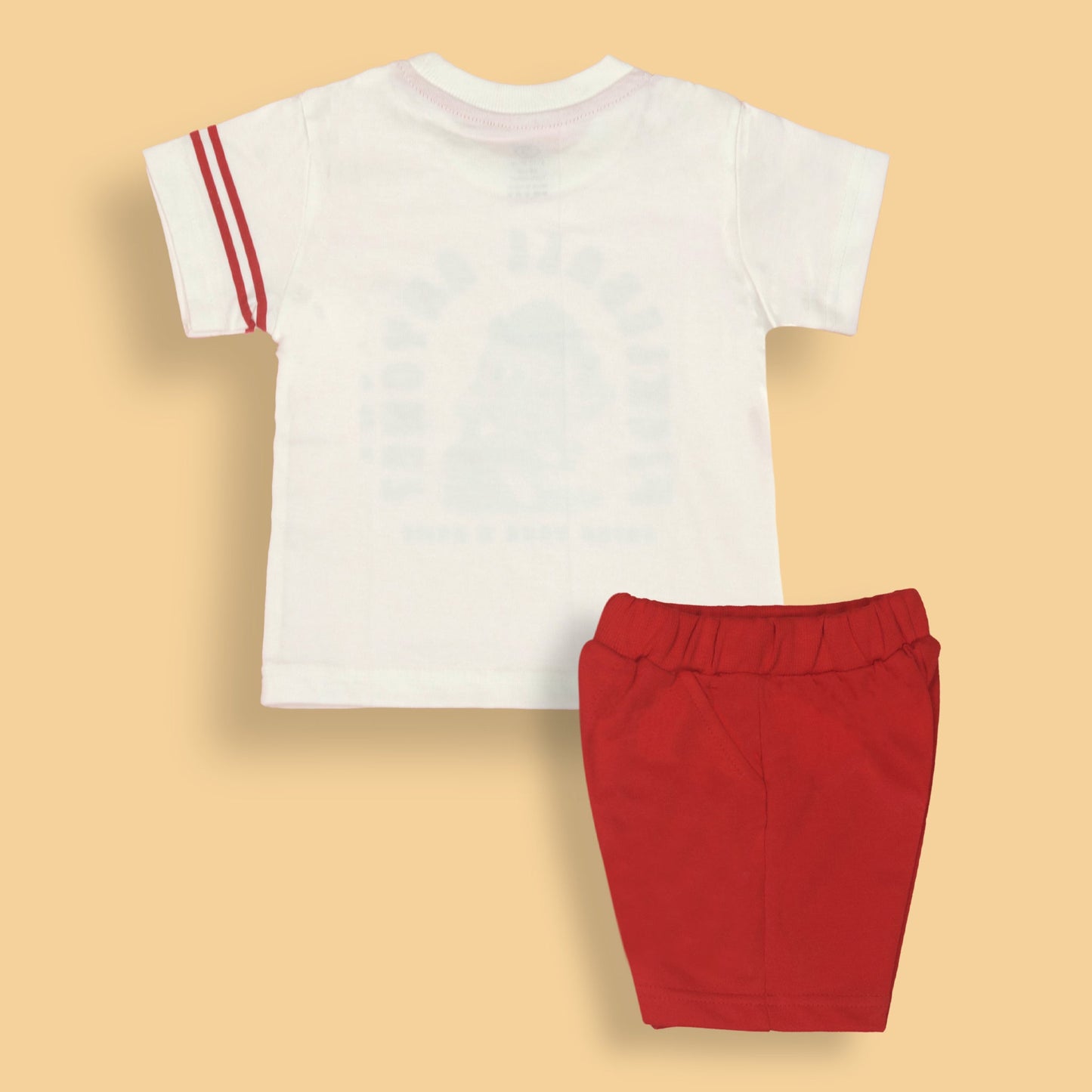 Zero Boy's "Pickleball Champ Playset" Breathable Red Tee & Cream Shorts for Smart Summer Matches!