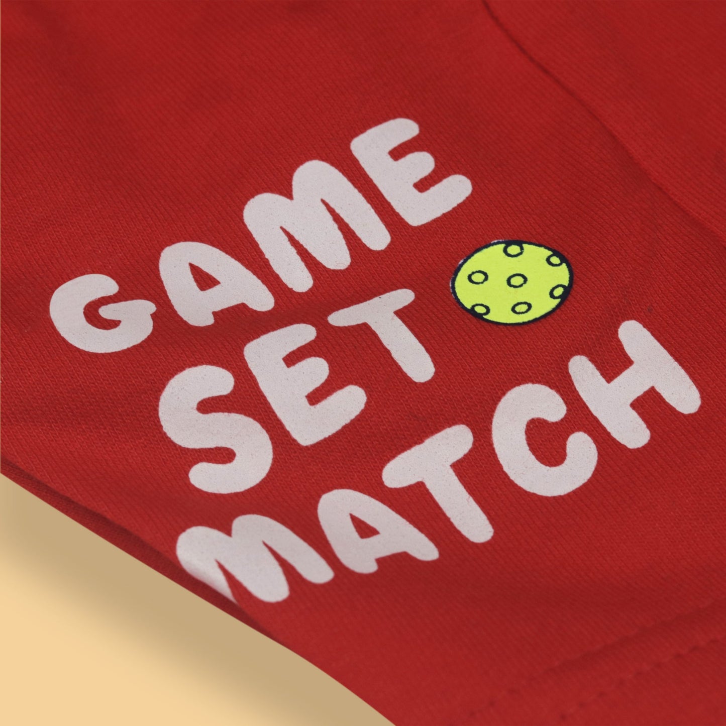 Zero Boy's "Pickleball Champ Playset" Breathable Red Tee & Cream Shorts for Smart Summer Matches!