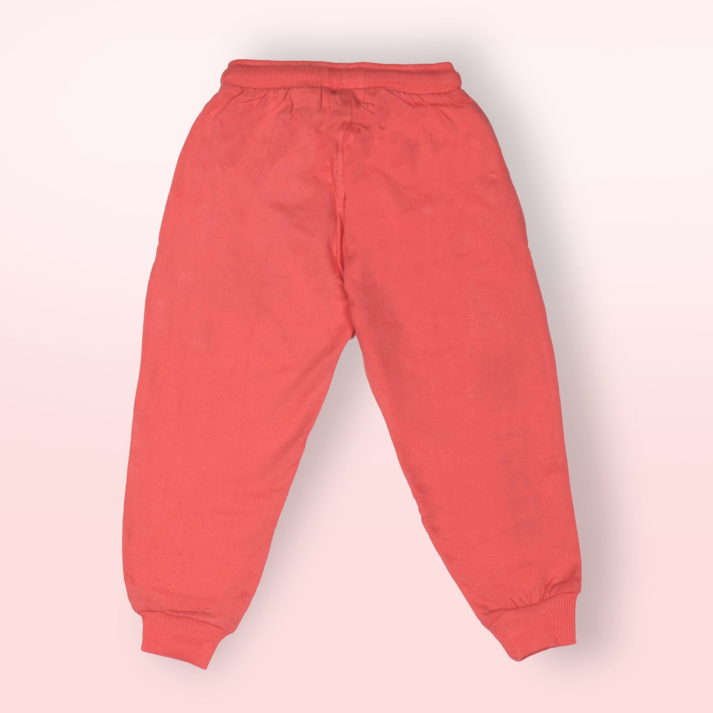 BONKERZ Girls’ Red Warm Jogger Pants – 2 Pockets, Cozy Sinker Fabric