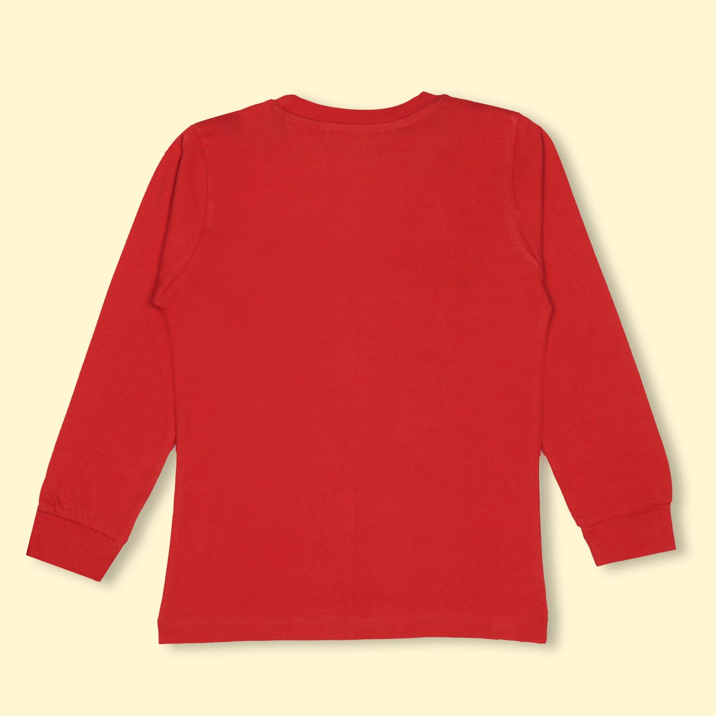 NIOMODA Boys’ Sporty Cotton Club Tee – Red Full Sleeves, LIL’ GUY BIG TEAM Print, Game On Winter Wear