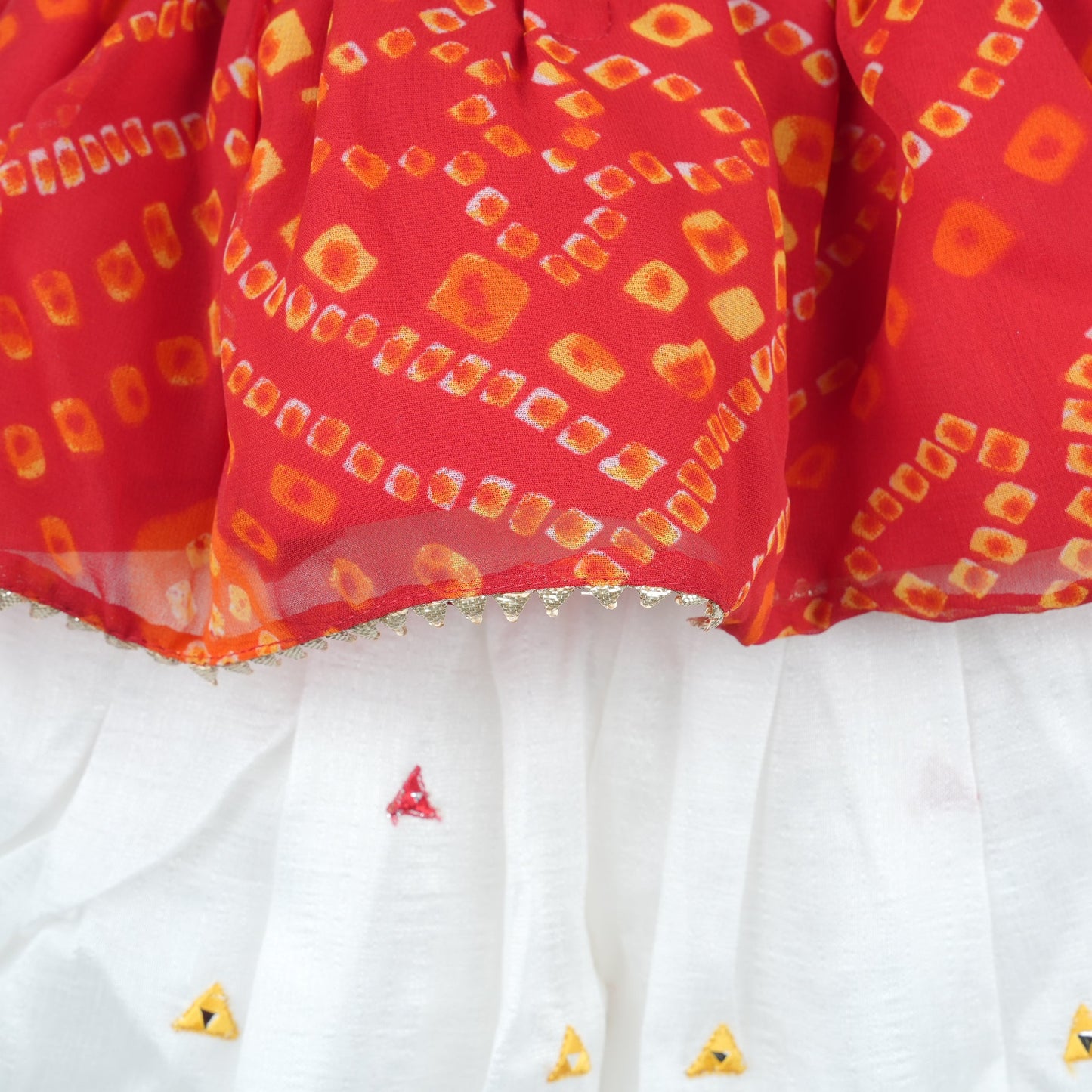 Sparkle Girls’ Red Churidar Patiala Set – Embroidered Kurti with Dupatta