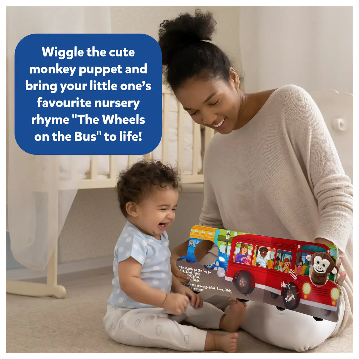 Skillmatics The Wheels on the Bus
Puppet Book - 100% Baby Safe - Early Learning & Sensory Toys for 6 months to 2 years