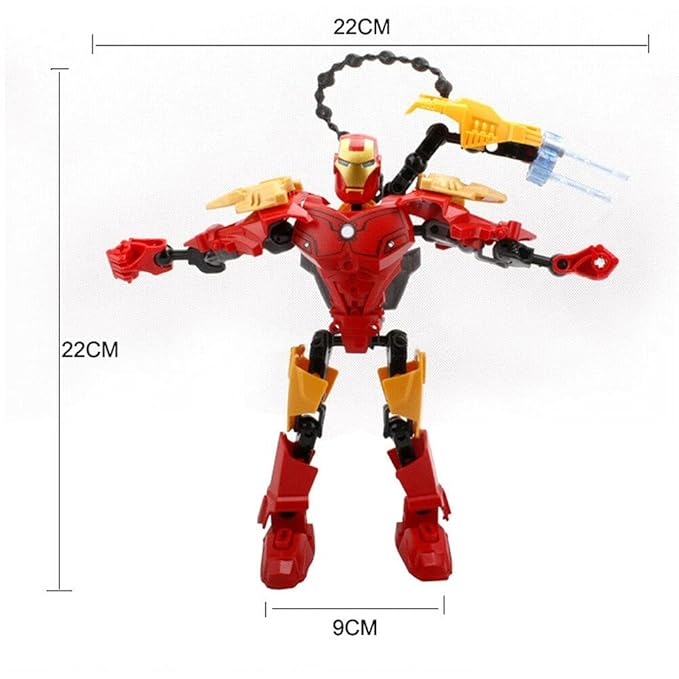 3D Super Hero Action Figure Building Block Toy for Kids 3-15 Years Avengar Model Building Kit Educational Brick Assemble Toy for Boys and Girls Birthday Gift