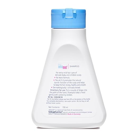 Sebamed Baby Shampoo, pH 5.5, No Tears, Newborn Scalp, 150ml