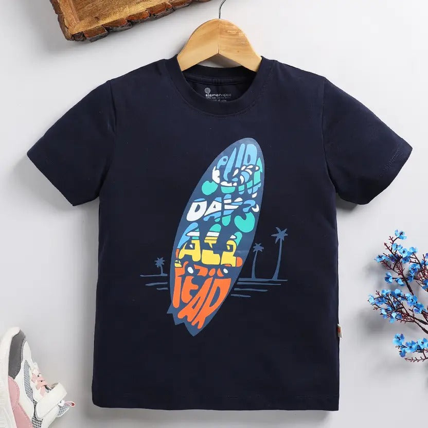 Elemenopee boys’ 2-pack T-shirts: comfy cotton, vibrant colors, and beachy playful prints!