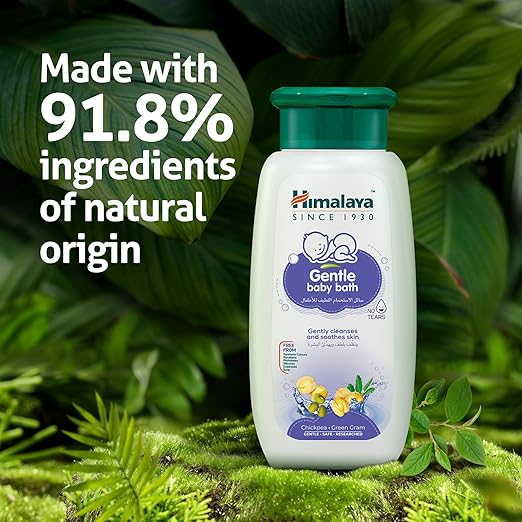 Himalaya Gentle Baby Wash, 200ml, No Tears Formula, Chickpea & Green Gram