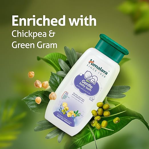 Himalaya Gentle Baby Wash, 200ml, No Tears Formula, Chickpea & Green Gram