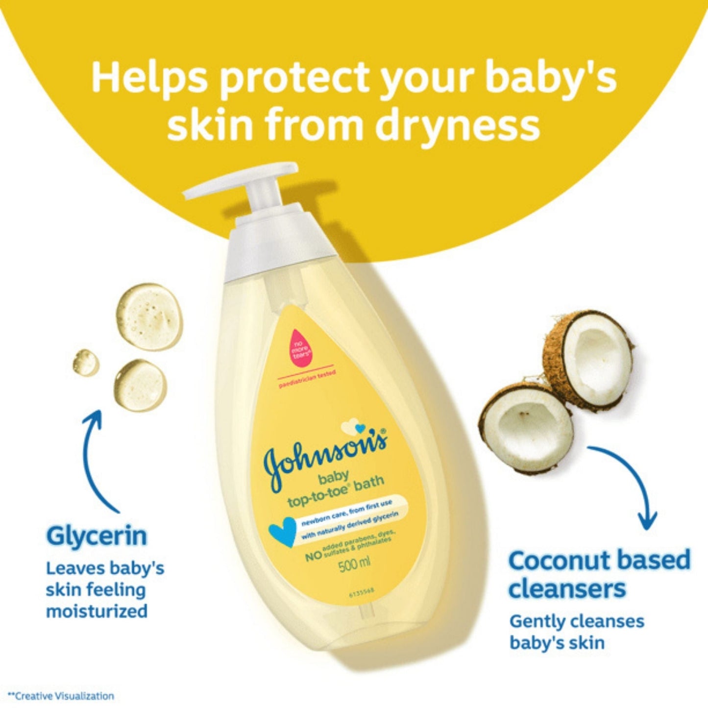 Johnson Baby Top-To-Toe Bath 500 ml
