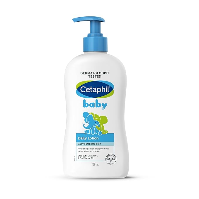 Cetaphil Baby Lotion Shea Butter Scented, Mineral Oil & Paraben Free, Hypoallergenic for All & Sensitive Skin – 400 ml