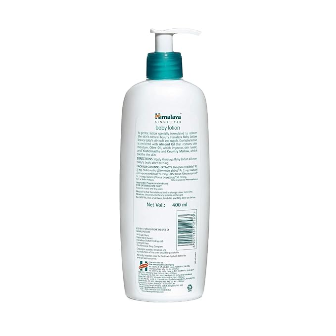 Himalaya Baby Body Lotion, All Skin Types, 400ml