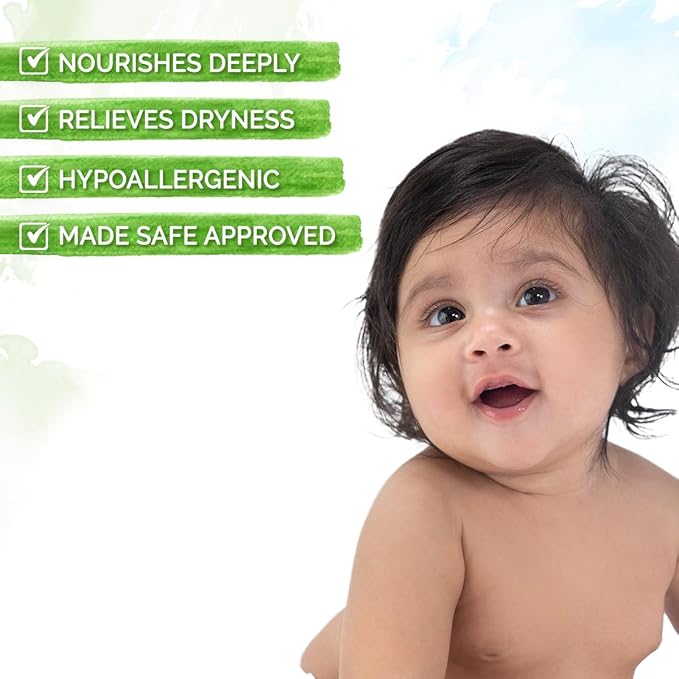 Mamaearth Moisturizing Daily Lotion for Babies – 200ml | With Cocoa Butter, Shea Butter & Jojoba Oil | Relieves Dryness & Deeply Nourishes Skin