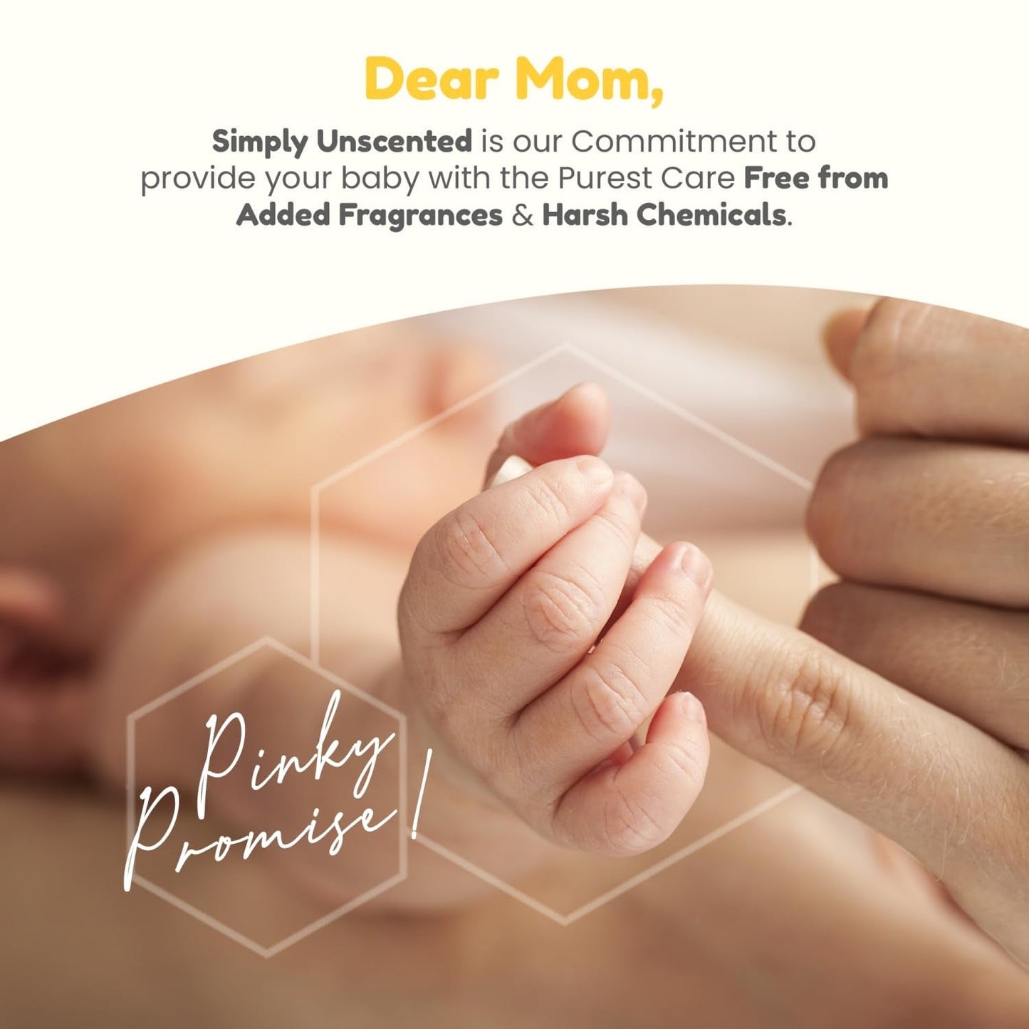 Mother Sparsh Simply Unscented Baby Lotion - Gentle & Nourishing for Sensitive Skin - 400ml