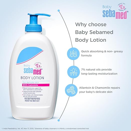 Sebamed Baby Body Lotion, All Skin Types, 400ml