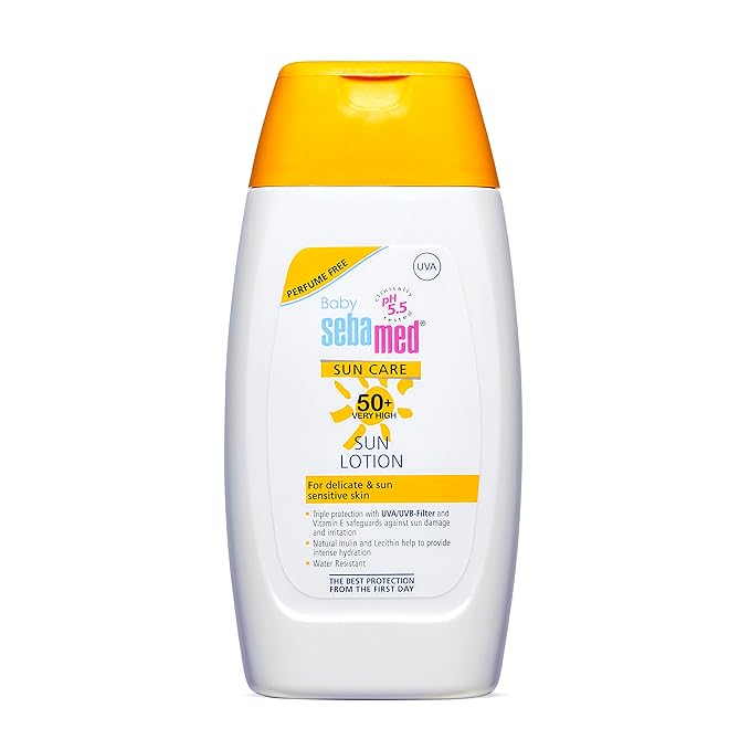 Sebamed Baby Sun Lotion, pH 5.5, Triple Protection, Water & Sweat Resistant, 200ml