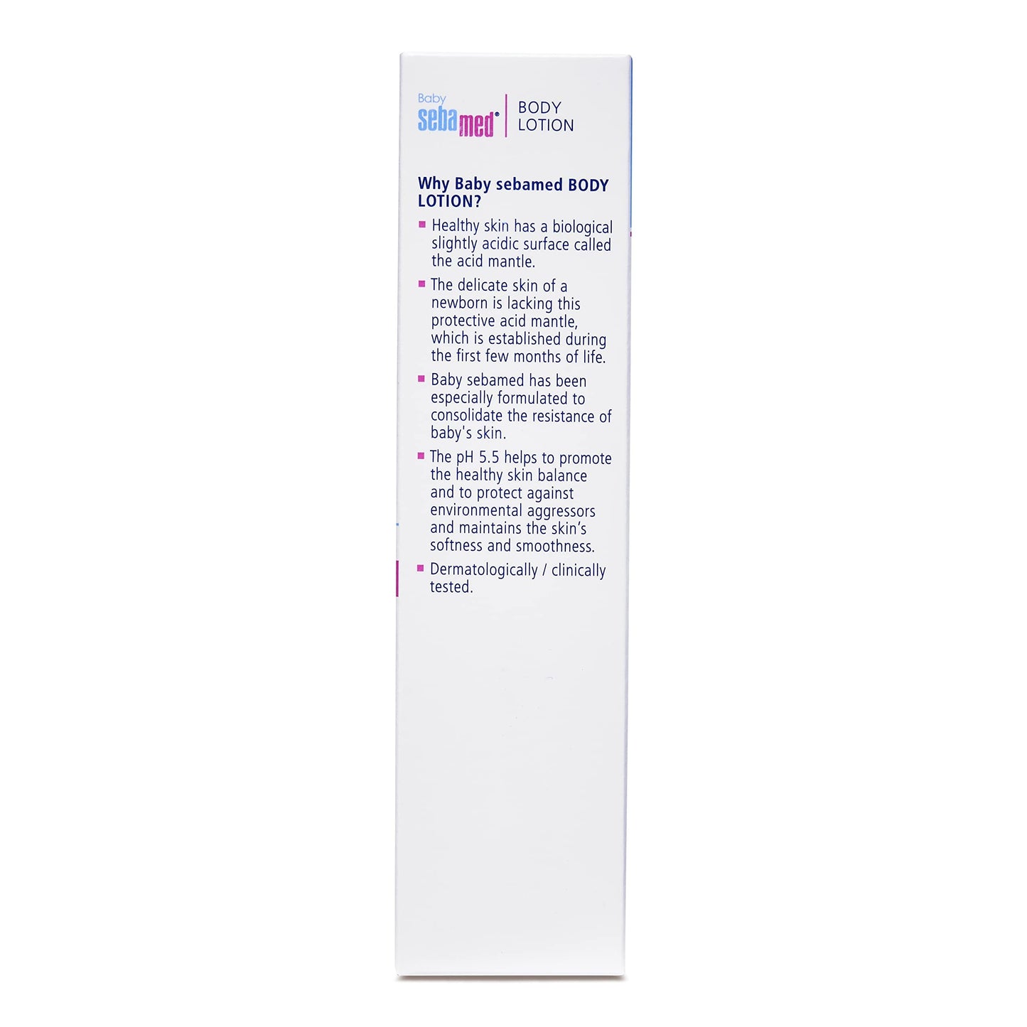 Sebamed Baby Lotion 100ml – pH 5.5 Moisturizing Body Lotion for Delicate Baby Skin | Gentle Daily Hydration for Newborns & Infants | Dermatologist Recommended | Fast-Absorbing, Non-Greasy Formula | Ideal for Sensitive & Dry Skin