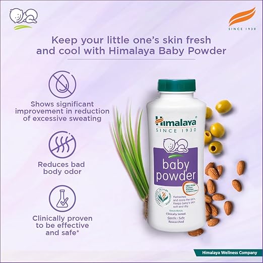 Himalaya Baby Powder, Natural Ingredients, 400g